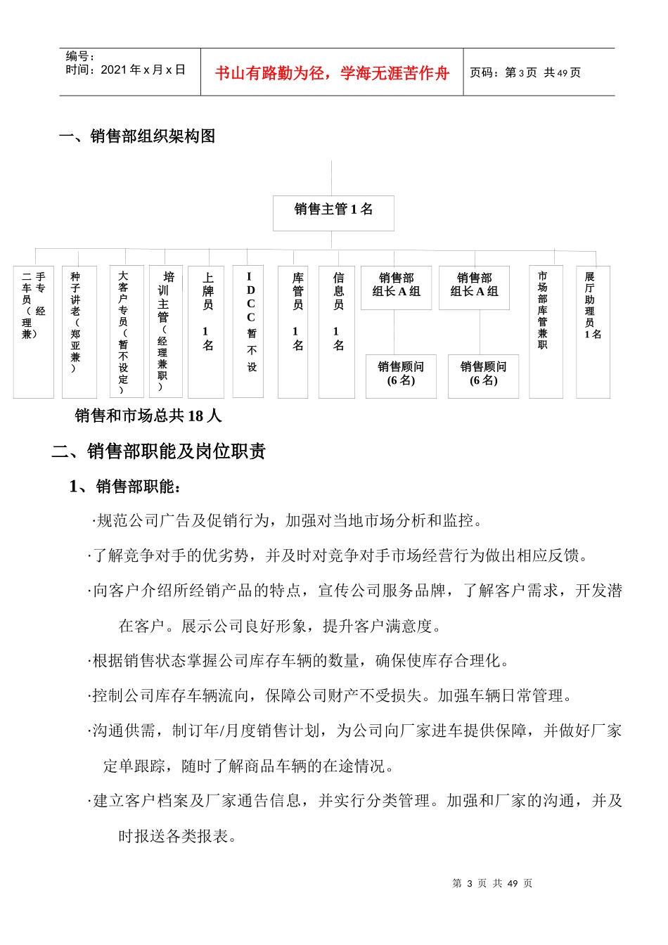 完整汽车4S店销售管理制度_第3页