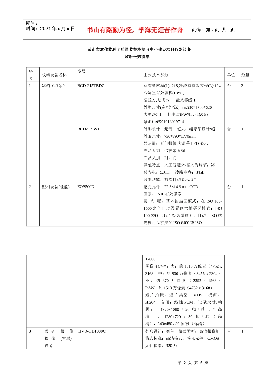 安徽省黄山市采购中心_第2页