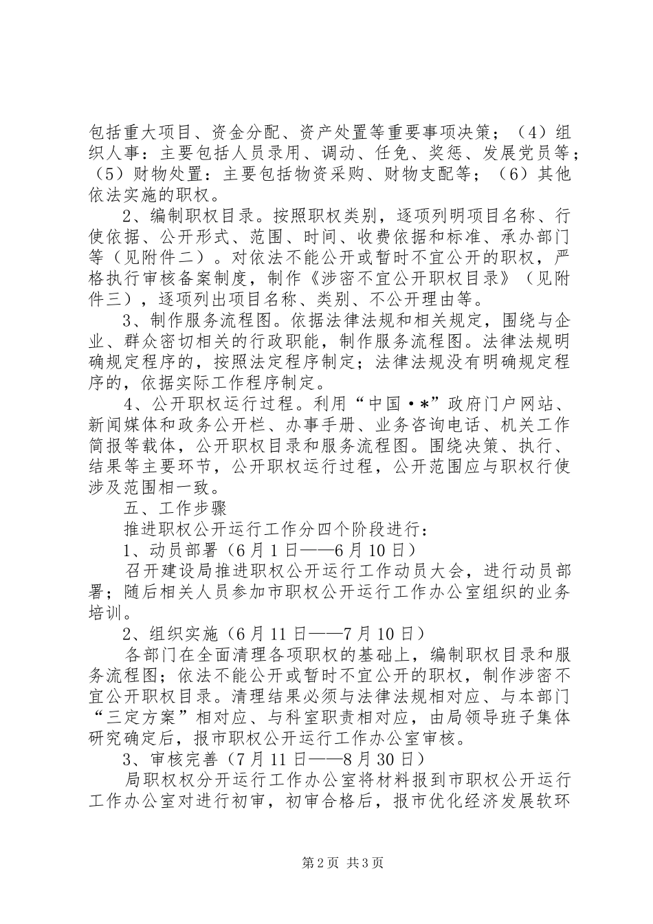 建设局职权公开工作方案_第2页