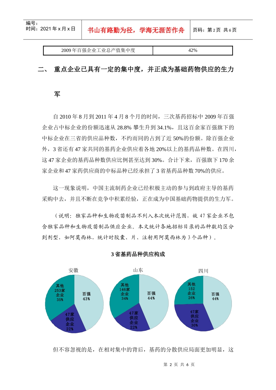安徽、山东、四川三省基本药物招标情况分析_第2页