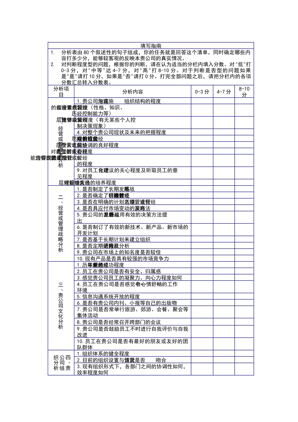 客户公司综合体质自我分析表（DOC4页）_第1页