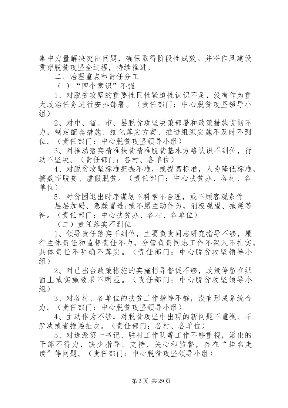 扶贫领域腐败和作风问题专项治理实施方案（7篇）_第2页