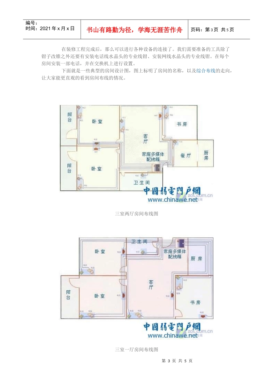 家居装修需谨慎家庭综合布线全攻略_第3页