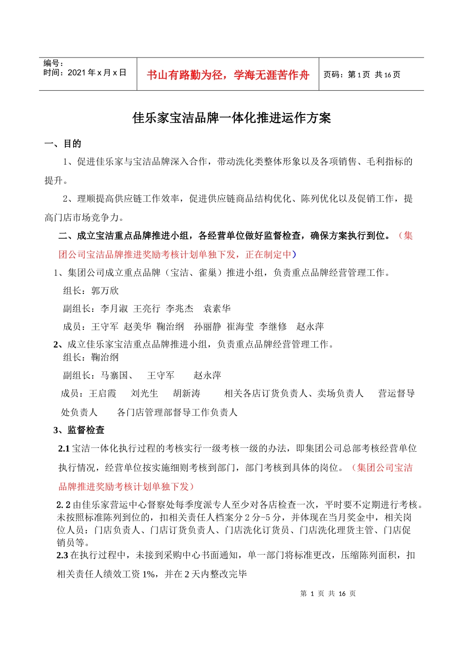 宝洁一体化运作方案_第1页