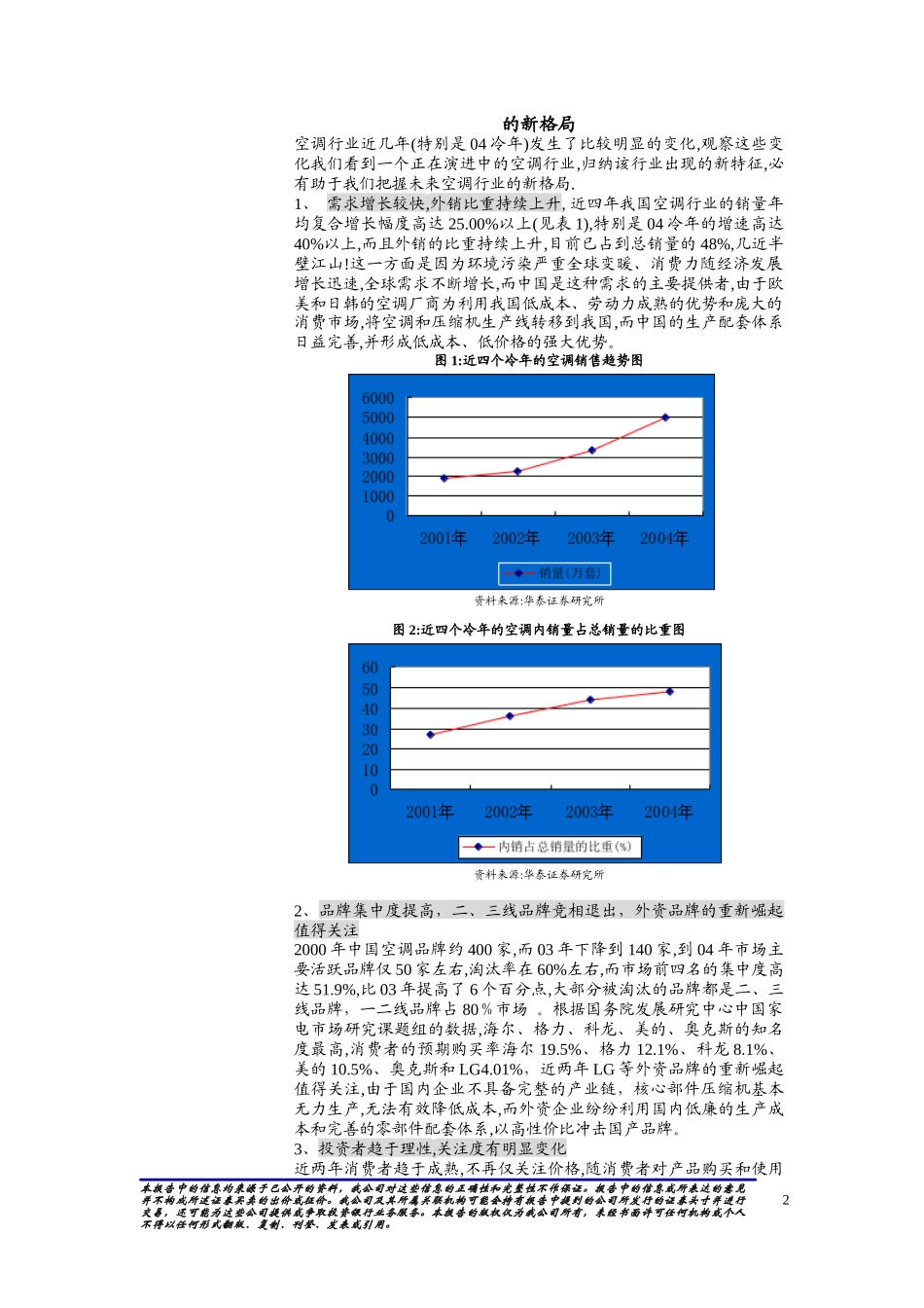 家用空调行业分析报告_第2页