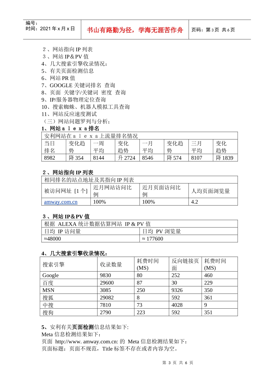 安利网站诊断书_第3页