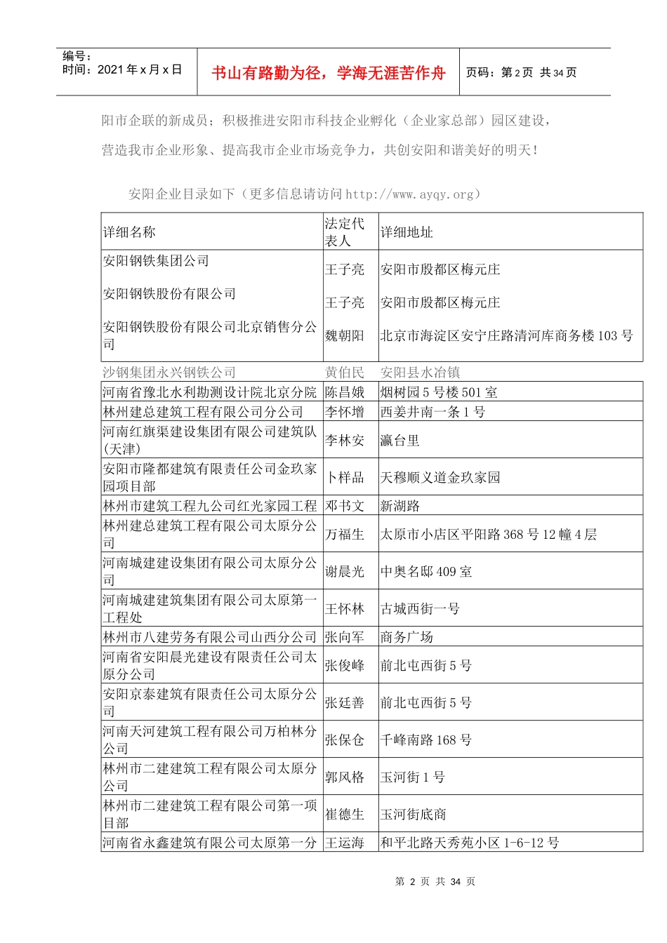 安阳企业联合会-安阳市企业家协会-安阳企业名录_第2页