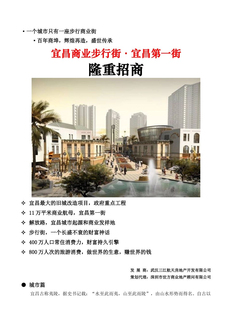 宜昌商业步行街项目介绍_第1页