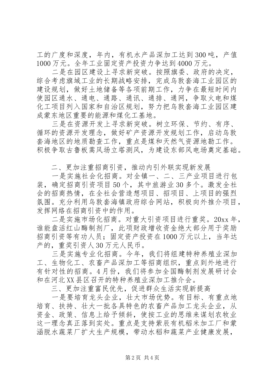旗经济工作会议发言_第2页