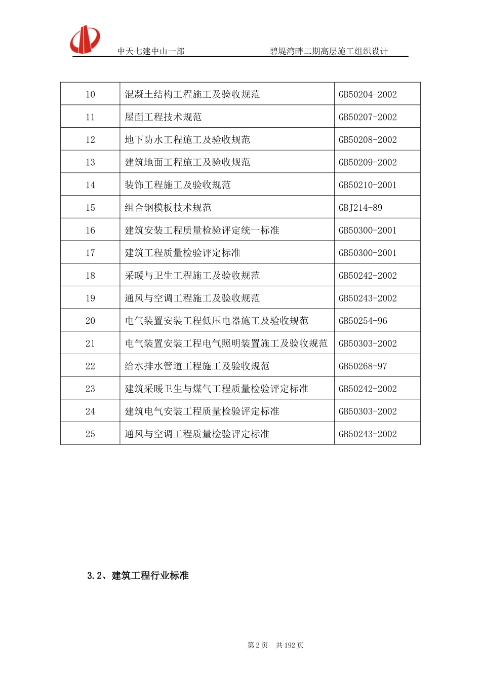 小高层施工组织设计正文（DOC212页）_第2页