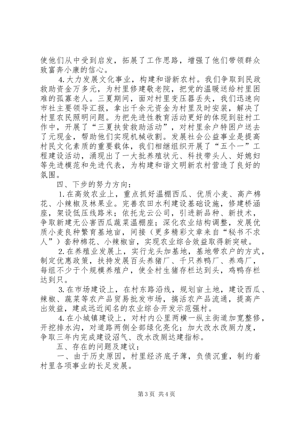 驻村工作座谈会发言材料_第3页