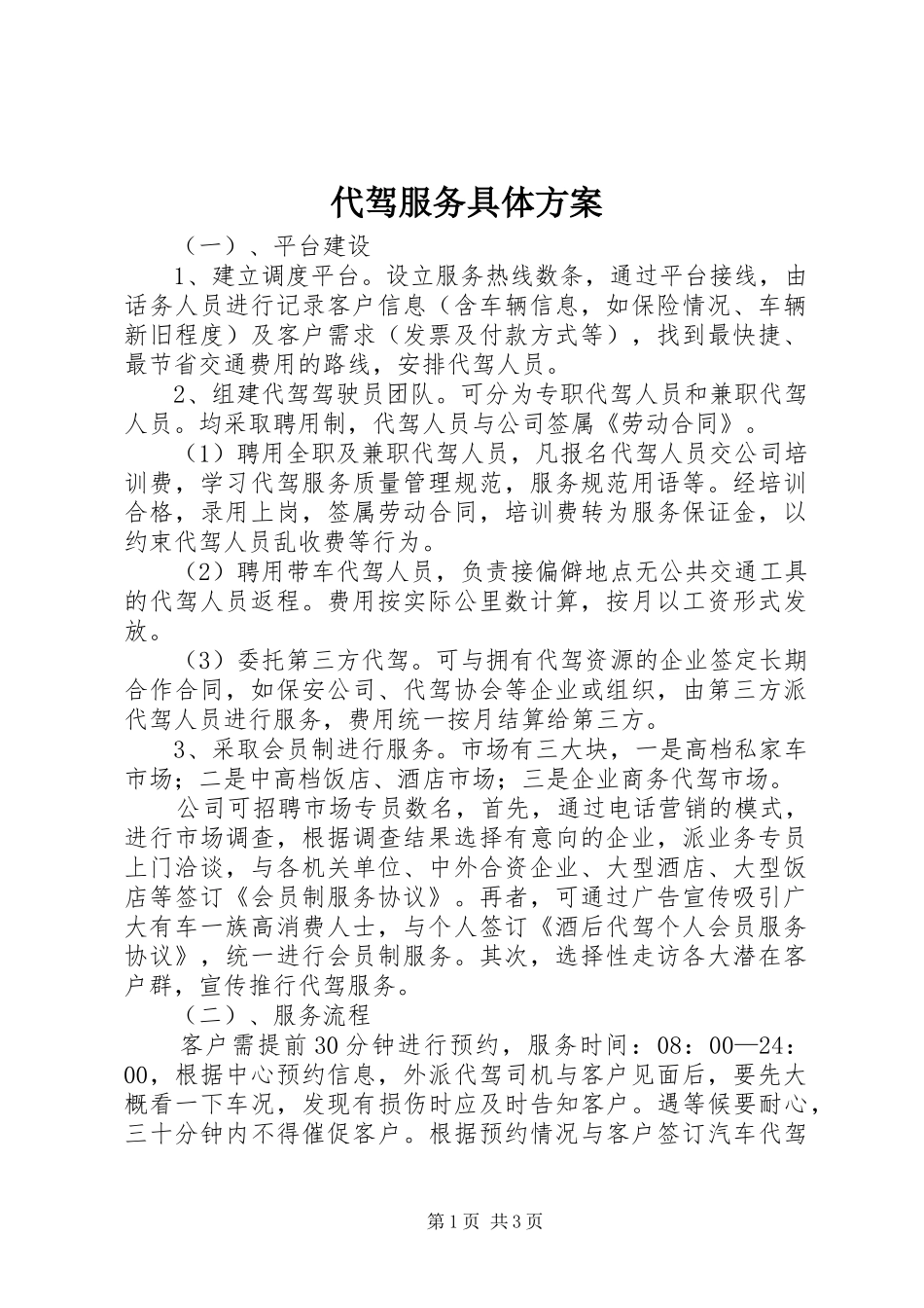 代驾服务具体方案_第1页