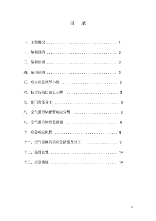扬尘预警响应预案