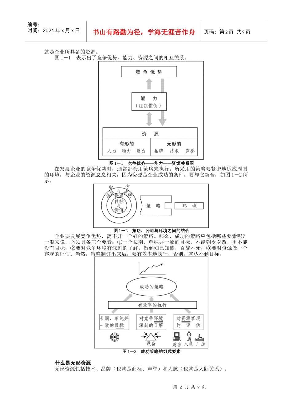 市场竞争策略分析与最佳策略选择（DOC10页）_第2页