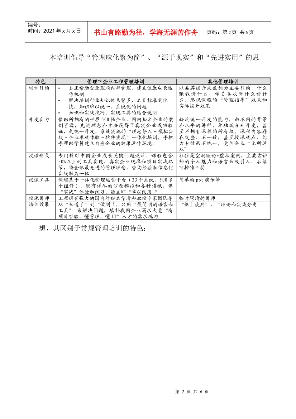 工信部管理下企业工程企业管理培训系列课程_第2页