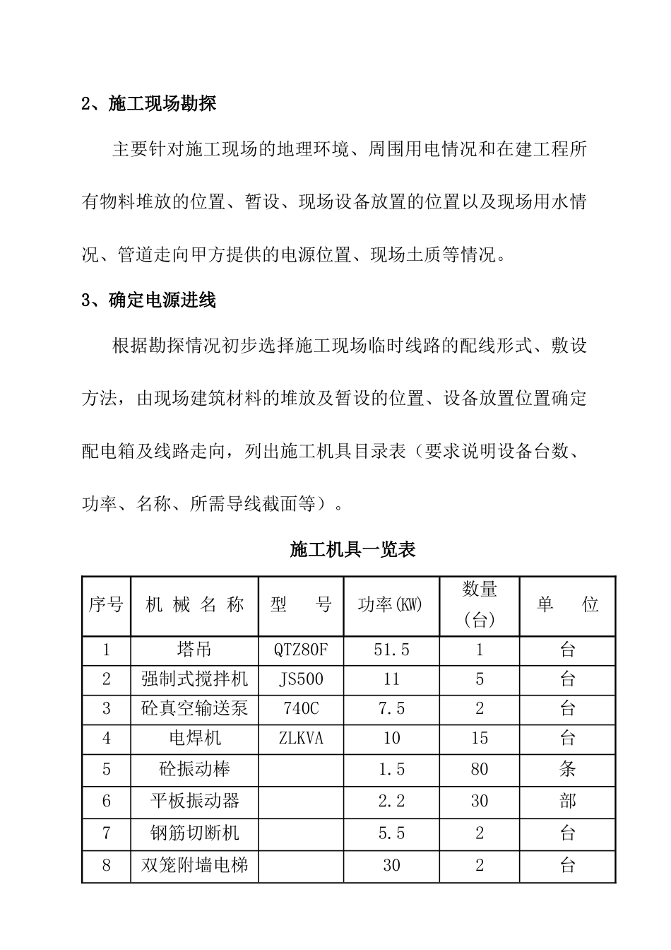 工地临时用电施工组织设计_第2页