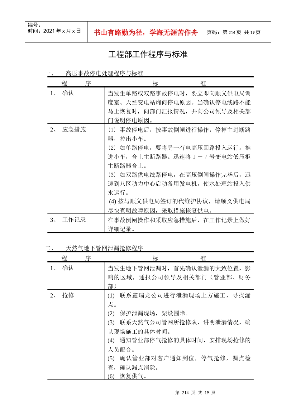 工程部工作程序_第1页