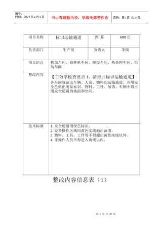 工效学整改项目详细信息表