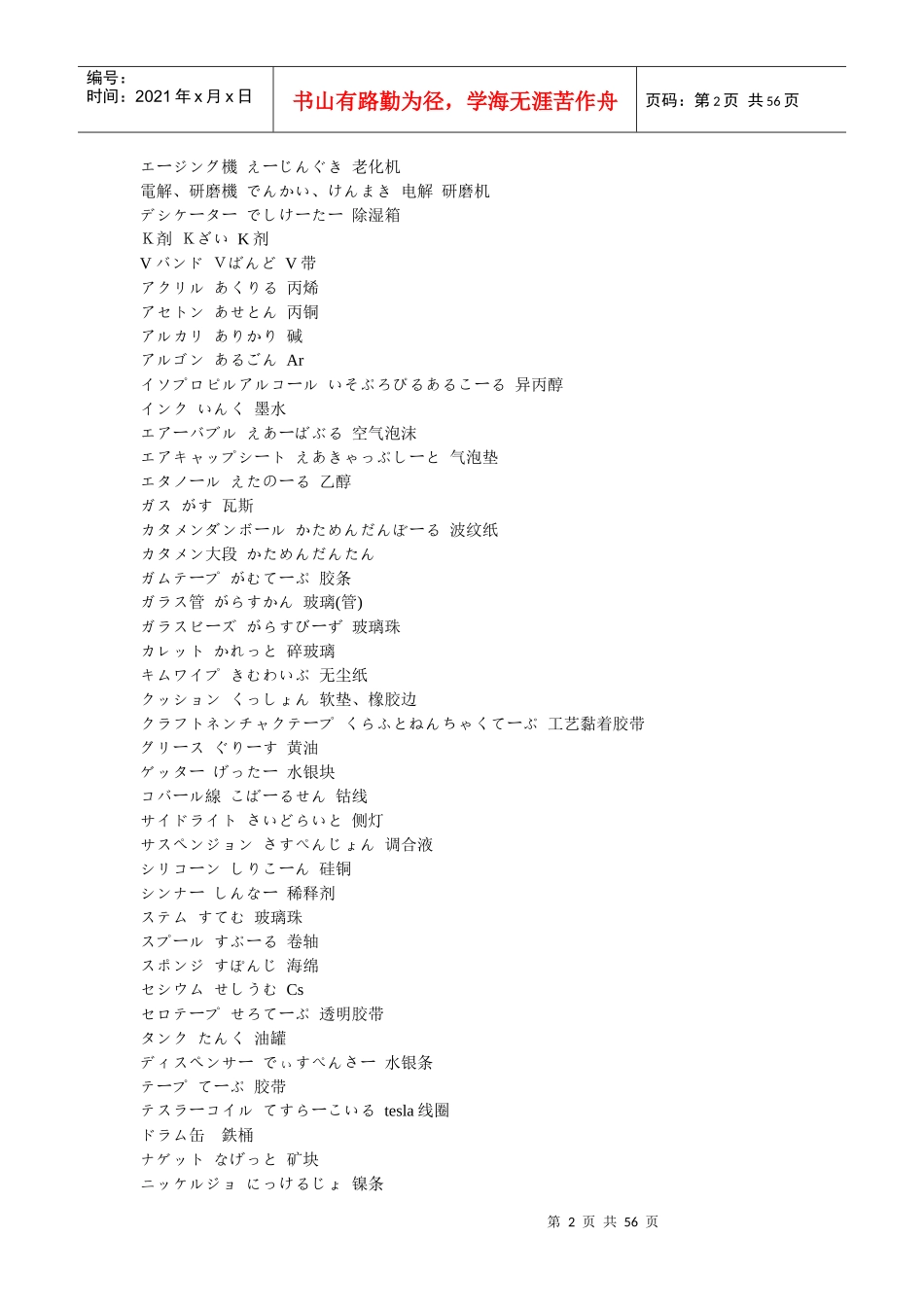 工厂用语(中日)_第2页