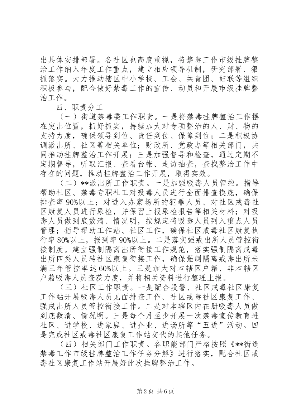 禁毒工作市级挂牌整治工作方案_第2页