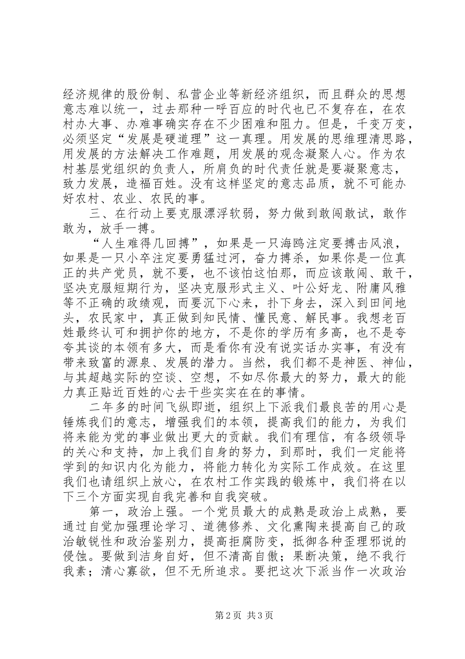 挂职干部表态发言材料_第2页