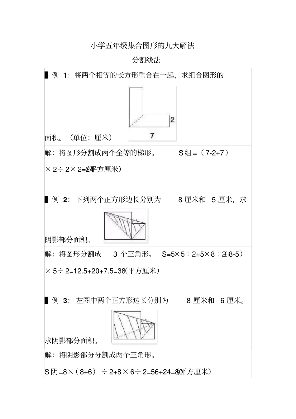 小学五年级集合图形的九大解法_第1页