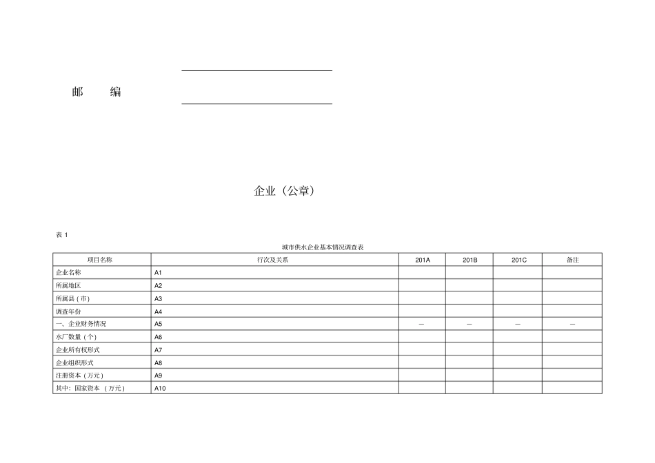 城市供水定价成本监审填报表附件1总结_第2页
