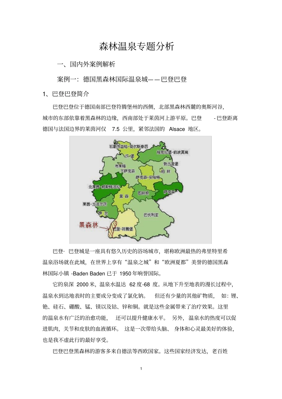 (完整版)森林温泉专题分析_第1页