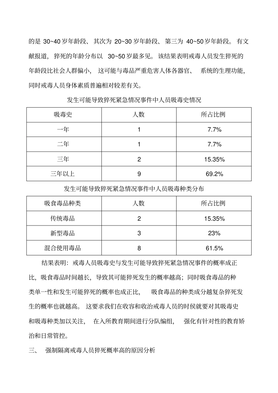 强制隔离戒毒所戒毒人员猝死防治探究(2)_第3页