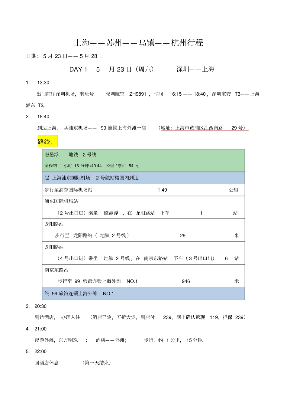 上海—苏州—乌镇—杭州-旅行攻略_第2页
