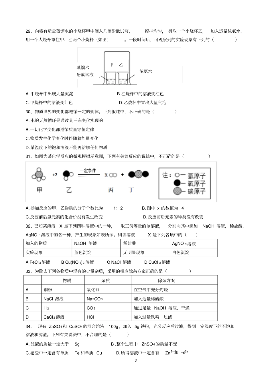 (完整版)济南市2019年中考化学真题_第2页