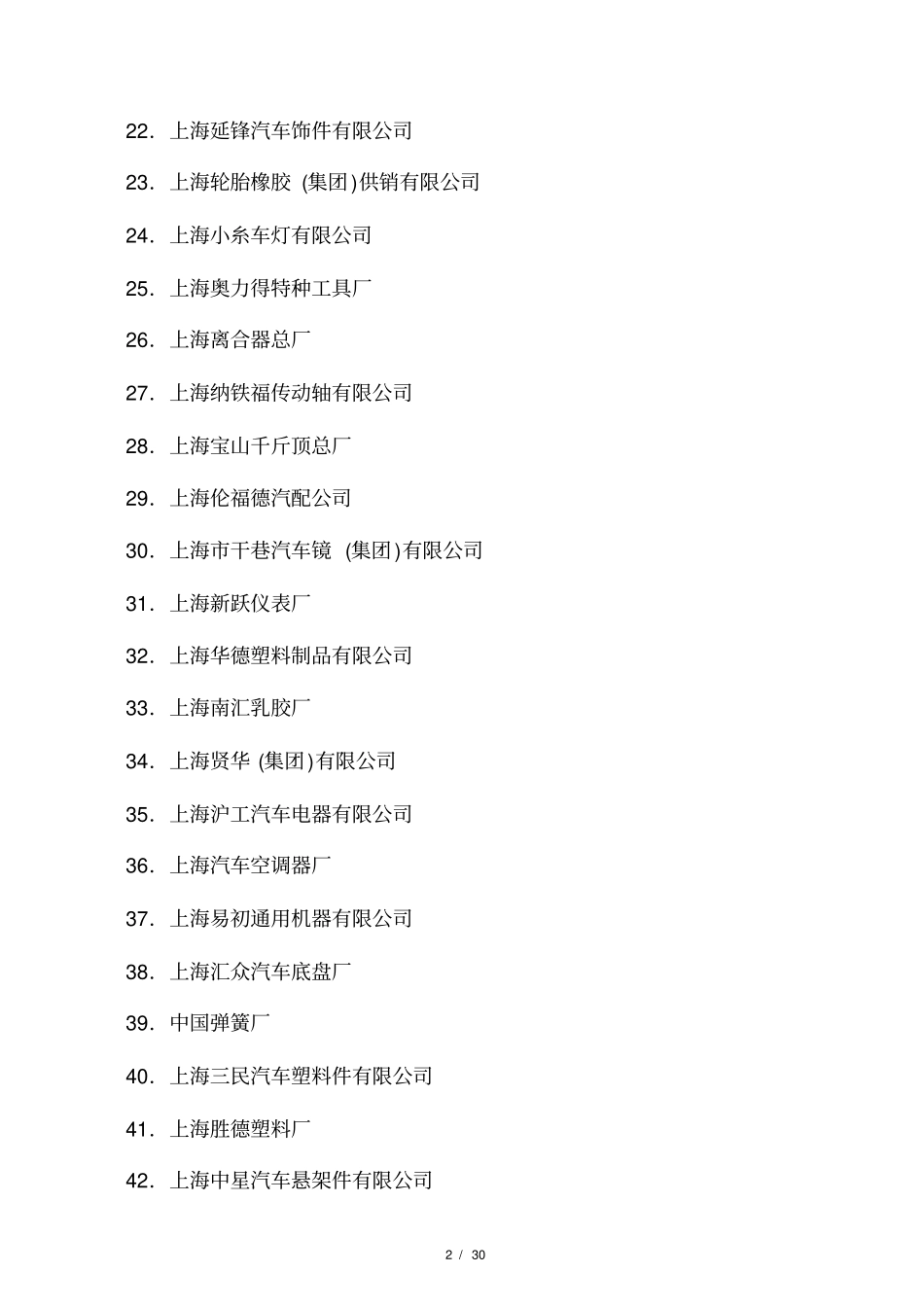 大型汽车配件生产厂家名录_第2页