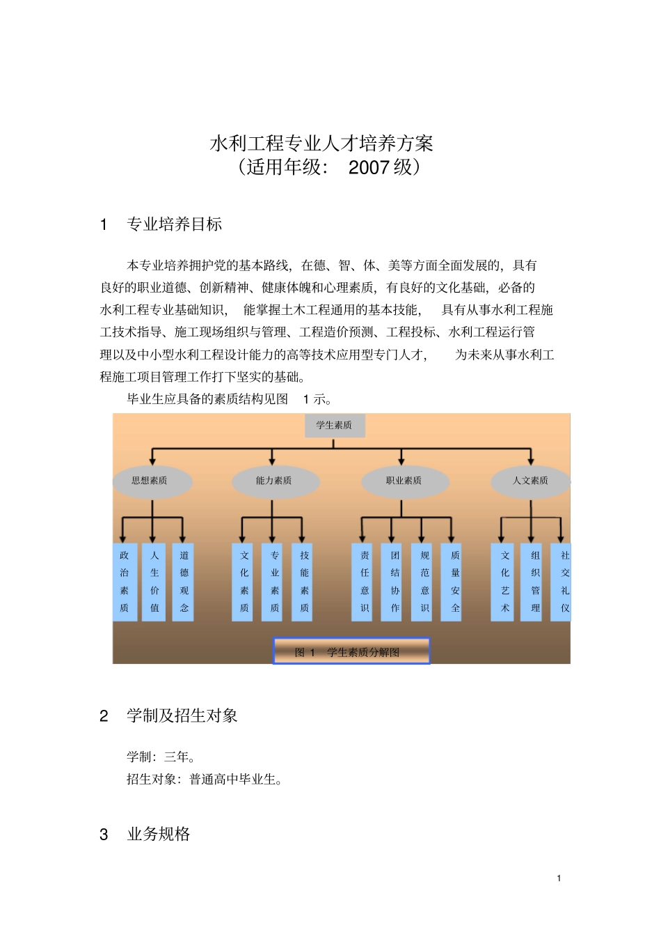(完整word版)水利工程专业人才培养方案_第2页
