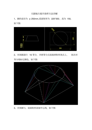 天圆地方展开详细作图方法