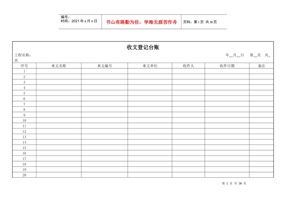 工程项目管理台账培训资料_第3页