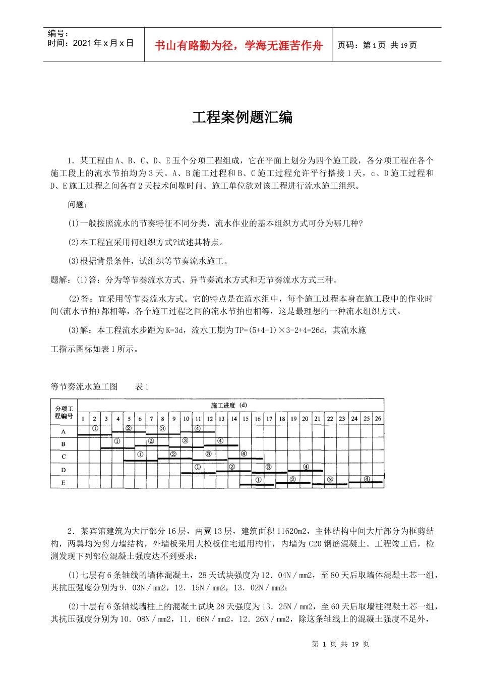 工程案例题汇编_第1页