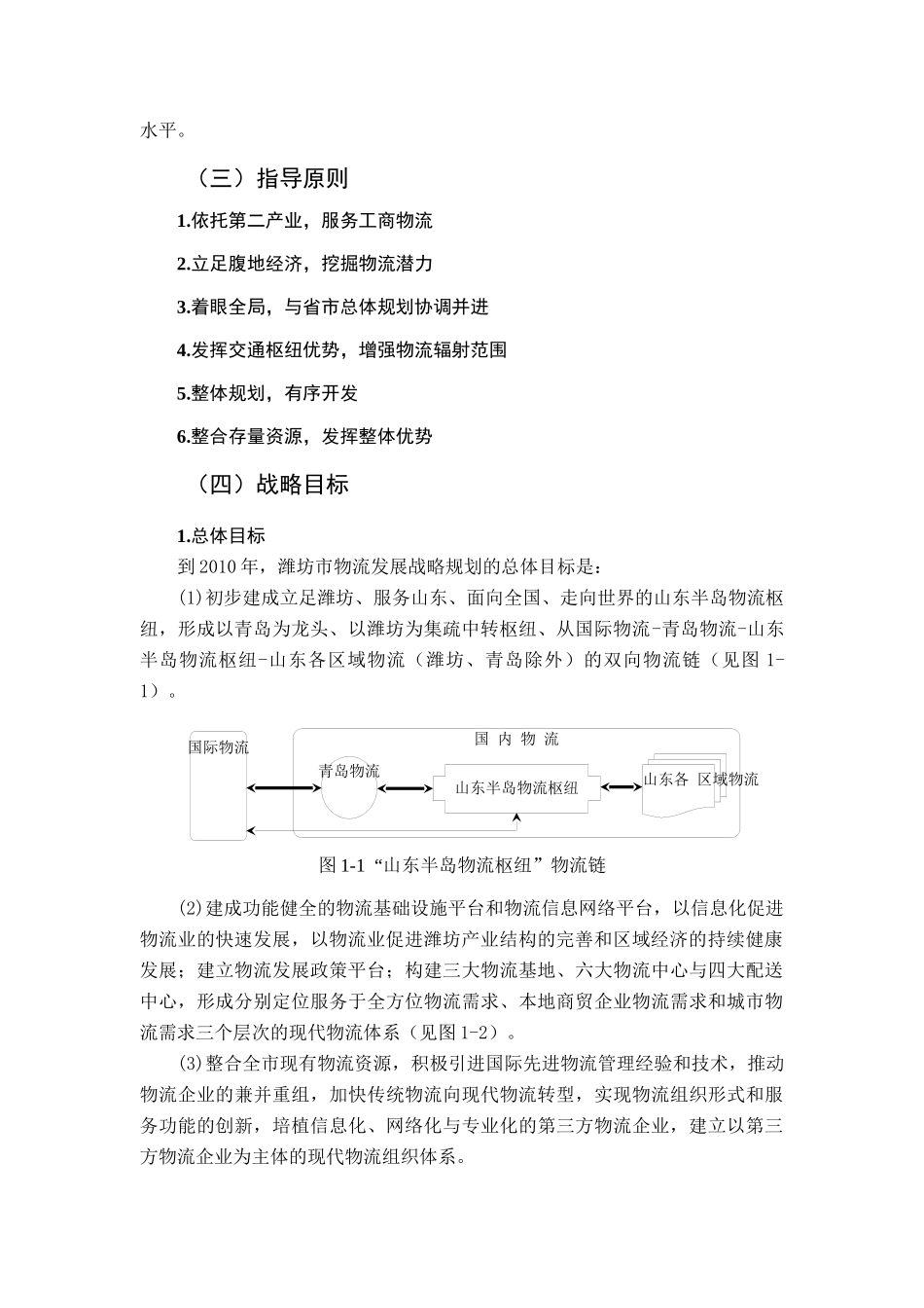 山东省潍坊市物流发展战略规划纲要_第2页