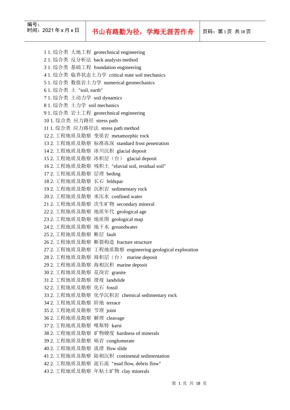岩土工程词典_第1页
