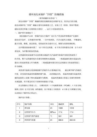 循环流化床锅炉四管防爆预防措施.doc