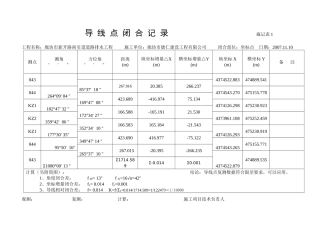 市政施工表格表式4(从施记表1到结尾)