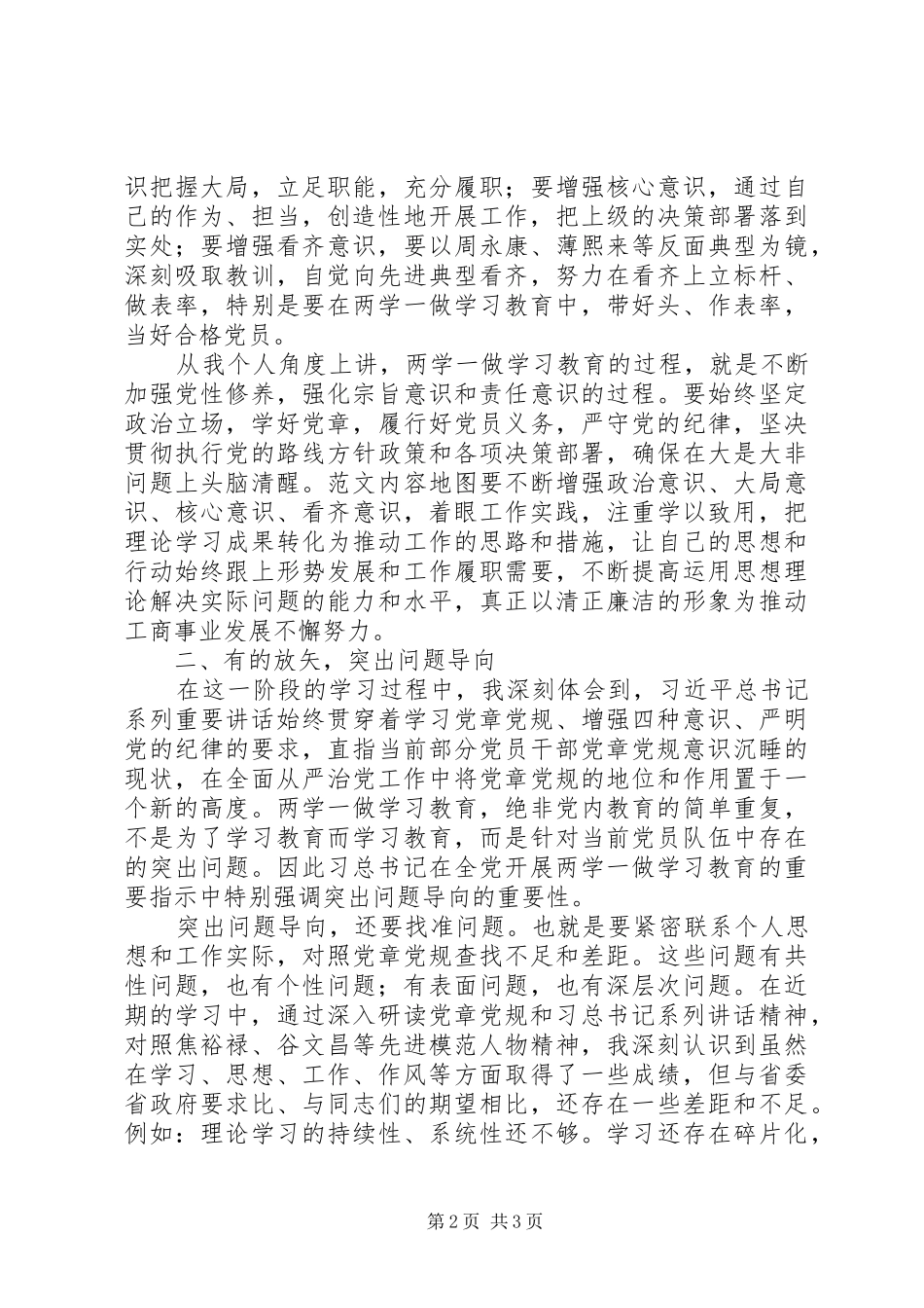 两学一做集中学习讨论会发言_第2页