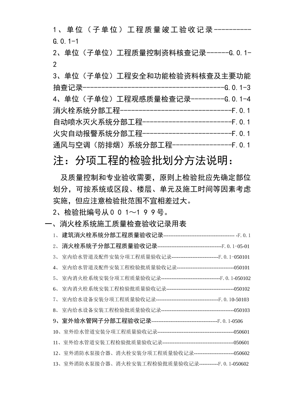 建筑消防安装工程施工质量检查验收记录汇总_第2页