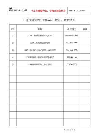 工地试验室管理