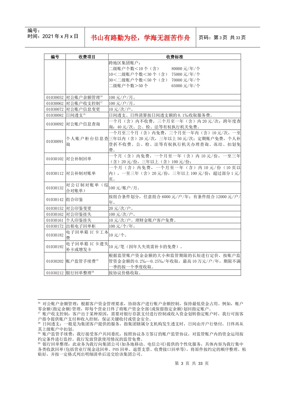 工行三明分行收费附件_第3页
