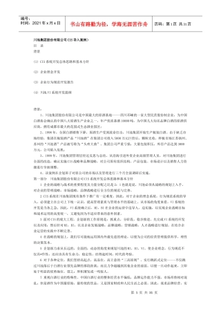 川池集团股份有限公司CIS导入案例