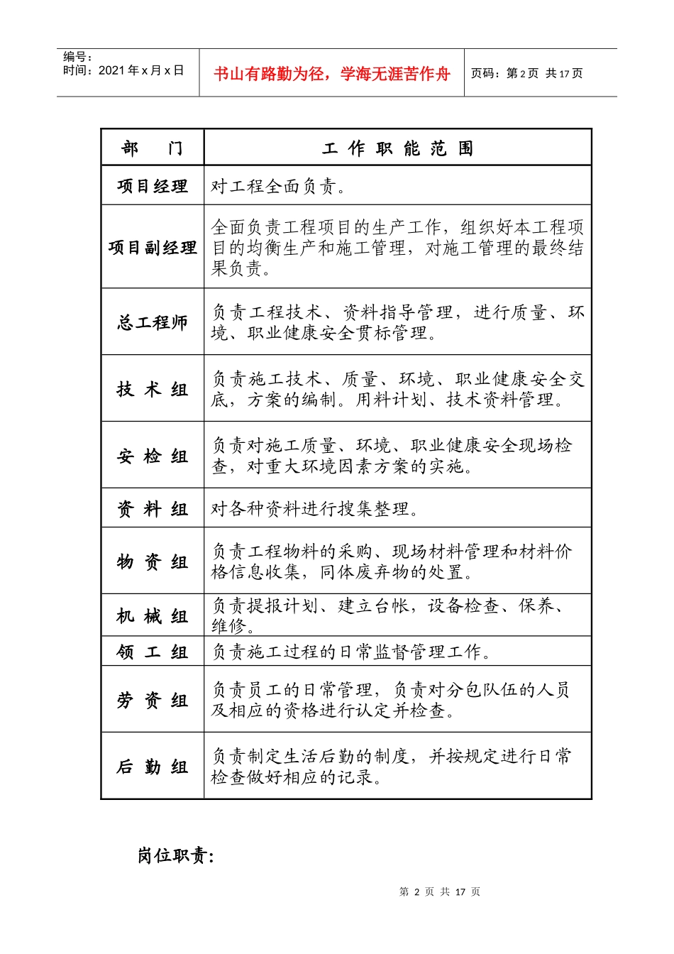 工程项目策划书_第2页