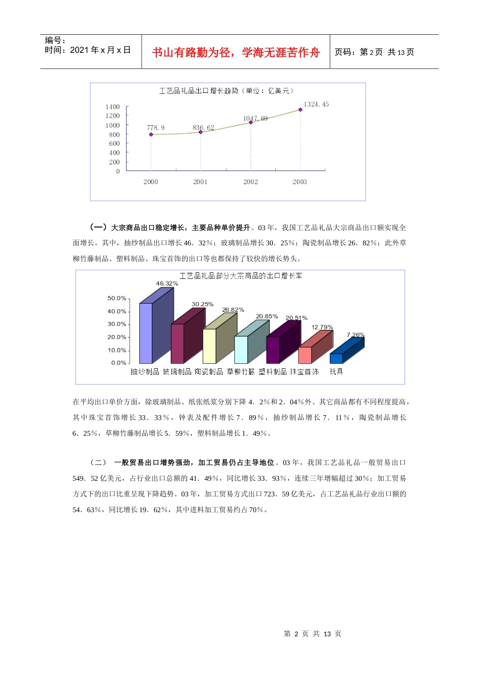工艺品礼品行业研究报告_第2页