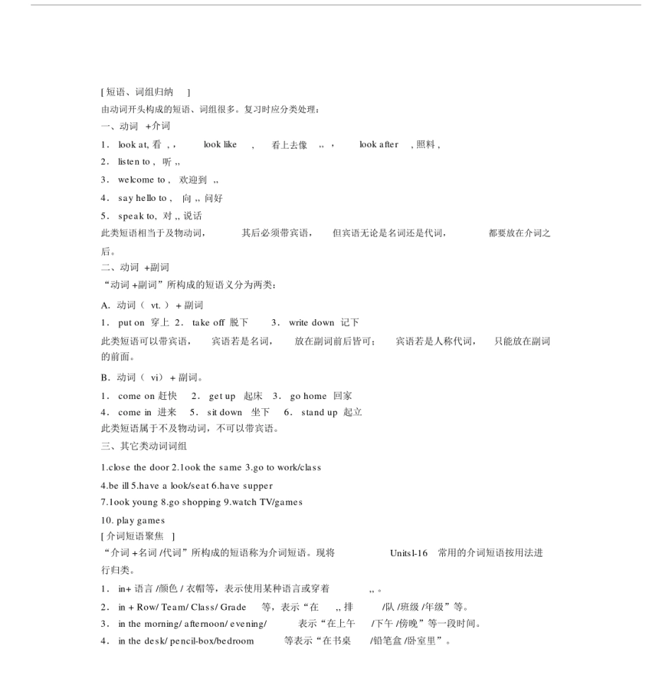 初一至初二英语语法学习知识点.docx_第1页