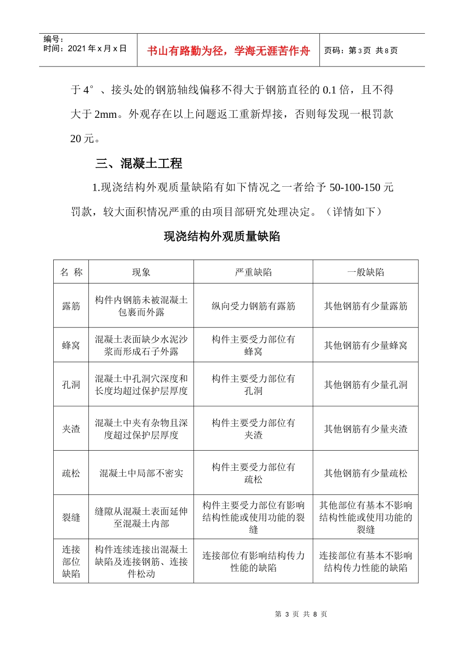 工程质量管理办法(土建)_第3页