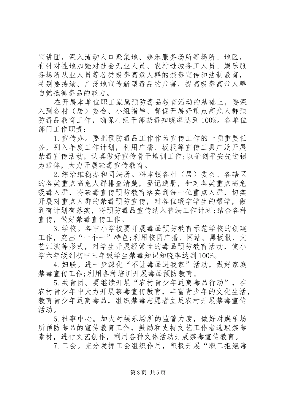 毒品预防教育实施方案_第3页